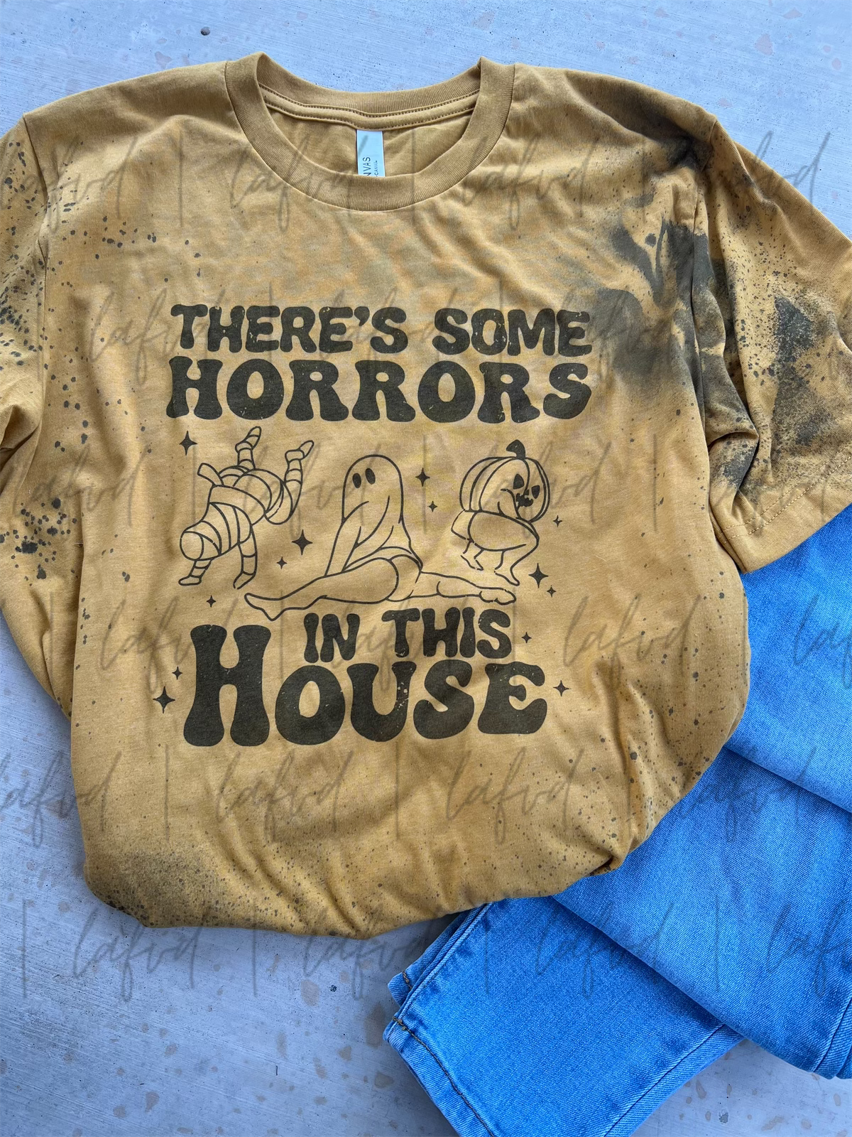 Horrors in This House Distressed Tee