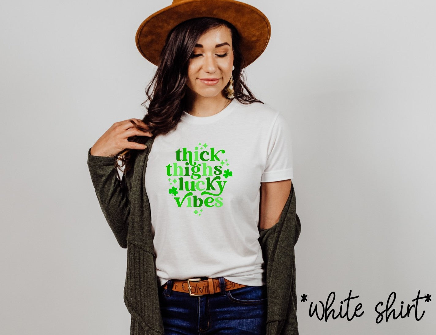 Thick Thighs Lucky Vibes Tee