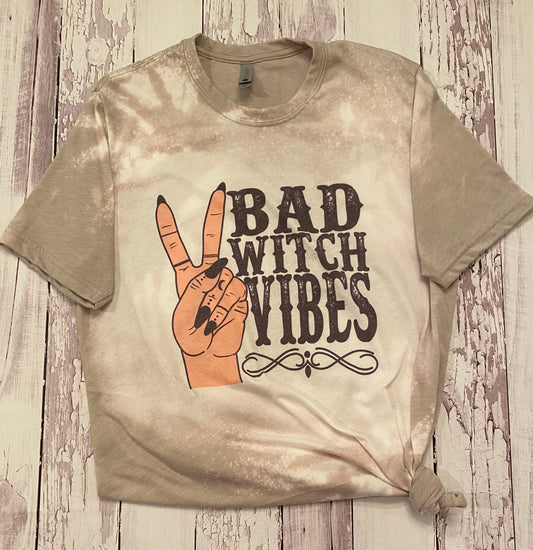 Bad Witch Vibes Bleached Tee
