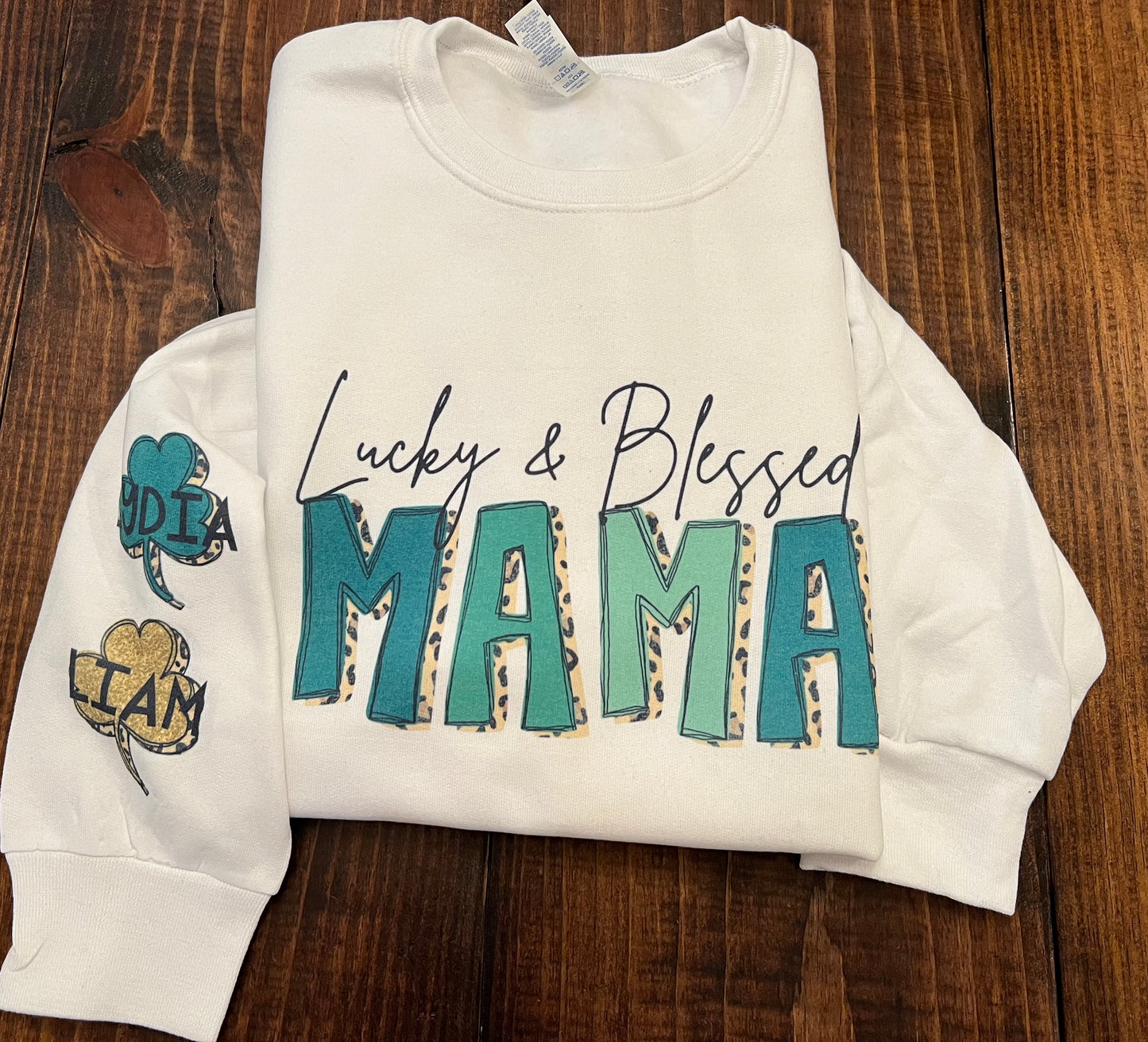 Lucky & Blessed Personalized Sweatshirt