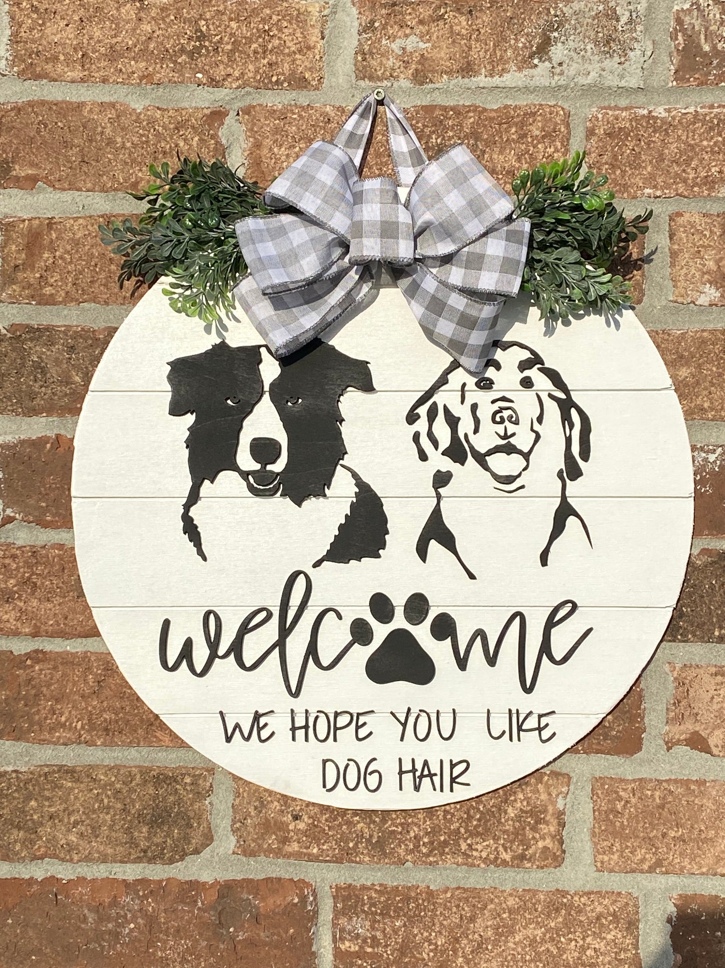 Dog Silhouette Door Hanger