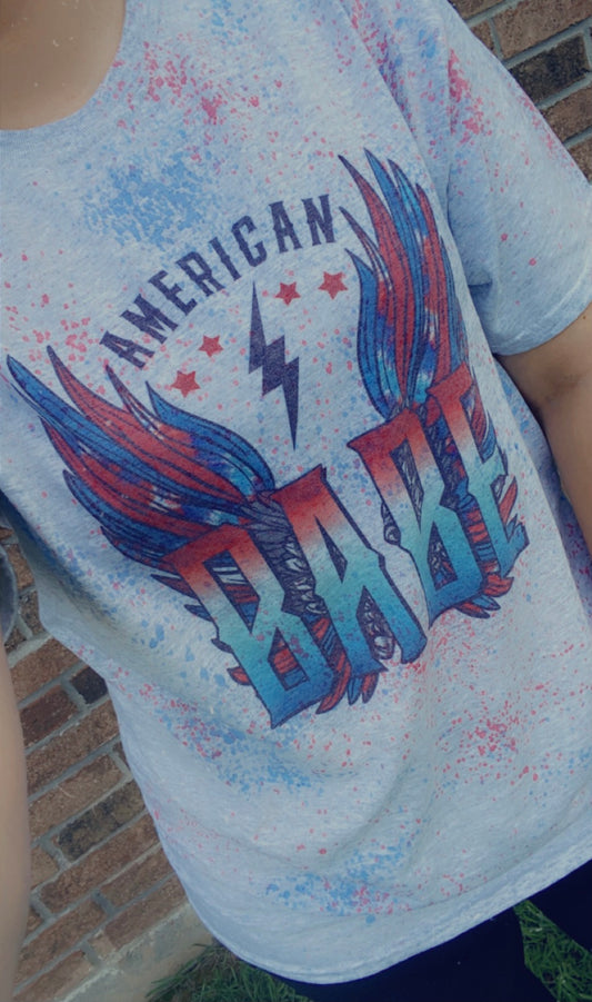American Babe Distressed Tee