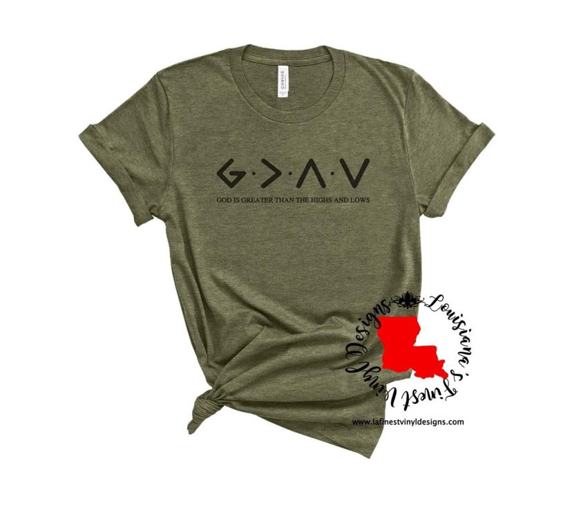 God Is Greater Tee (Closes 2/13/22 12PM)